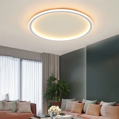 Plafonnier LED rond et plat