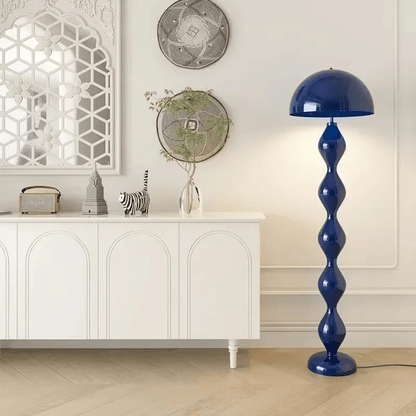 Lampa podłogowa LED w stylu skandynawskim z 3 punktami światła i gwintem E27