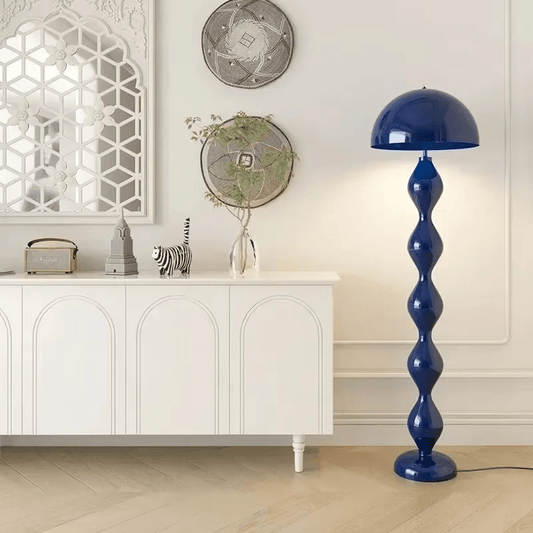 Lampa podłogowa LED w stylu skandynawskim z 3 punktami światła i gwintem E27