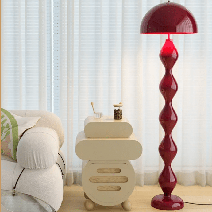 Lampa podłogowa LED w stylu skandynawskim z 3 punktami światła i gwintem E27