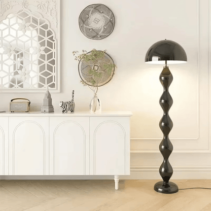 Lampa podłogowa LED w stylu skandynawskim z 3 punktami światła i gwintem E27