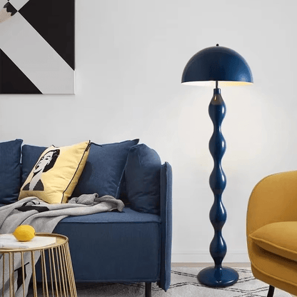 Lampa podłogowa LED w stylu skandynawskim z 3 punktami światła i gwintem E27