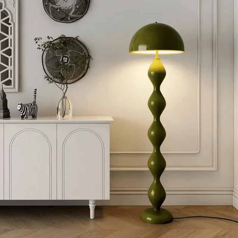 Lampa podłogowa LED w stylu skandynawskim z 3 punktami światła i gwintem E27