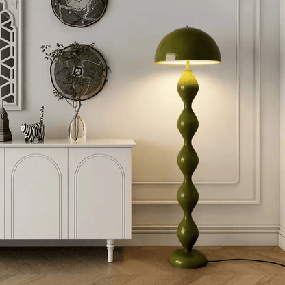 Lampa podłogowa LED w stylu skandynawskim z 3 punktami światła i gwintem E27