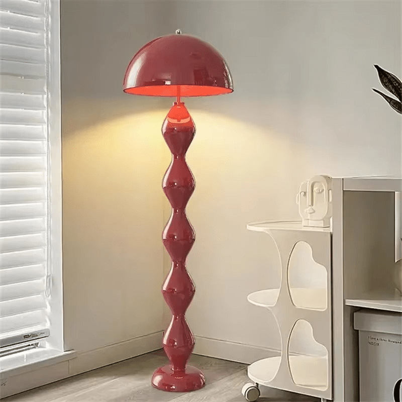 Lampa podłogowa LED w stylu skandynawskim z 3 punktami światła i gwintem E27