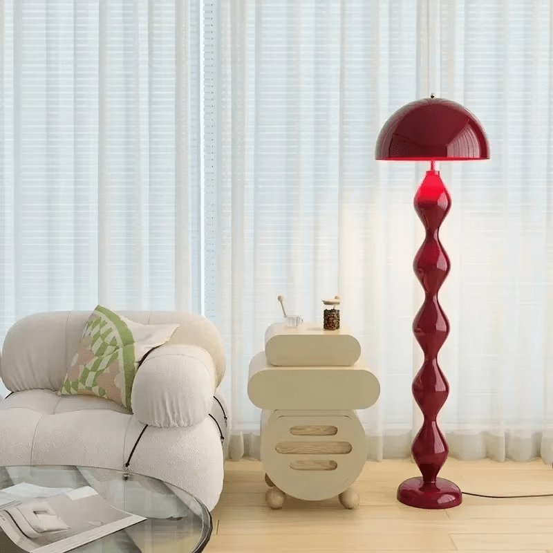 Lampa podłogowa LED w stylu skandynawskim z 3 punktami światła i gwintem E27