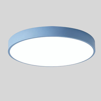 Plafon LED okrągły z elementem drewnianym do sypialni i wnętrz
