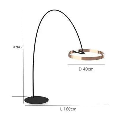 Lampa podłogowa LED w stylu skandynawskim z regulowaną wysokością i trzonkiem E27