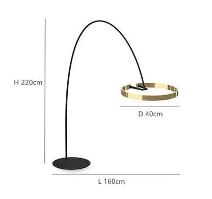 Lampa podłogowa LED w stylu skandynawskim z regulowaną wysokością i trzonkiem E27