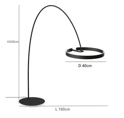 Lampa podłogowa LED w stylu skandynawskim z regulowaną wysokością i trzonkiem E27