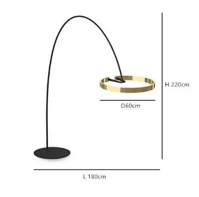 Lampa podłogowa LED w stylu skandynawskim z regulowaną wysokością i trzonkiem E27