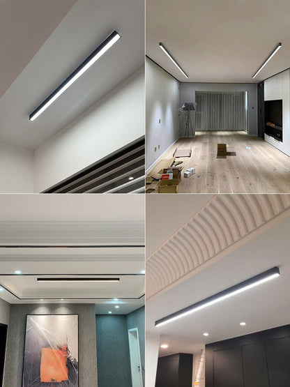 LED lampa sufitowa w stylu skandynawskim z aluminium i akrylu do wnętrz