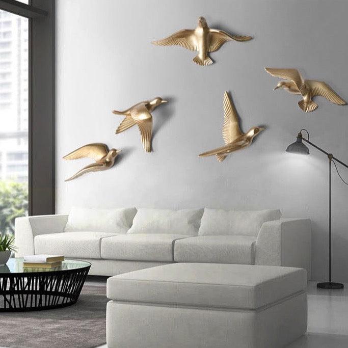 Figurine d’oiseau 3D à fixer au mur