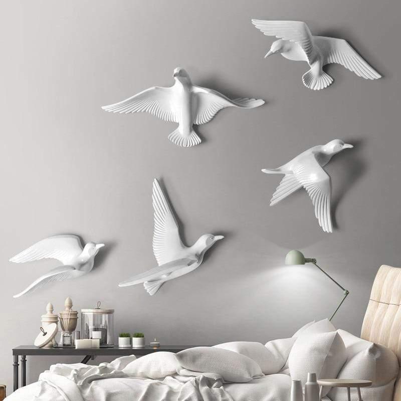 Figurine d’oiseau 3D à fixer au mur