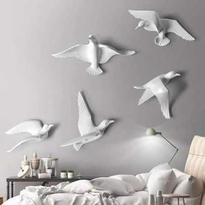 Figurine d’oiseau 3D à fixer au mur