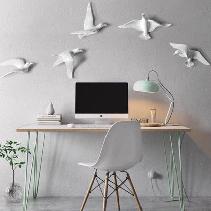 Figurine d’oiseau 3D à fixer au mur