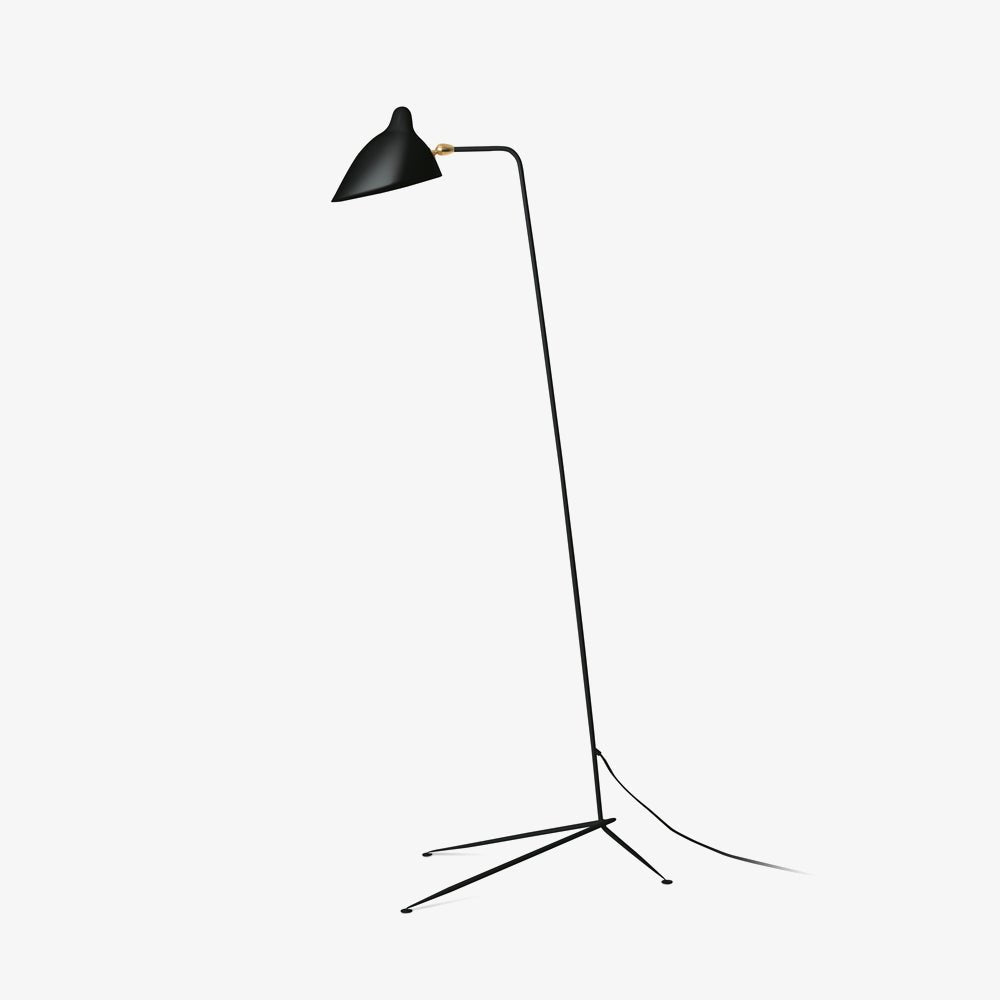 Lampa podłogowa z trzema regulowanymi ramionami i gwintem E27