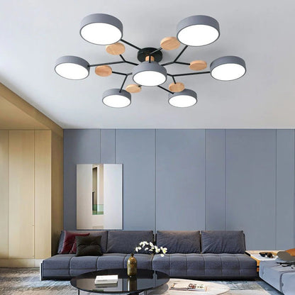 Lampa sufitowa LED półnatynkowa