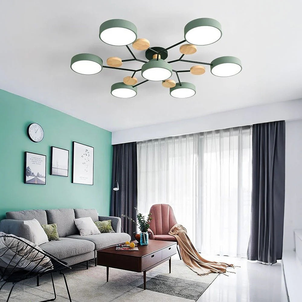Lampa sufitowa LED półnatynkowa