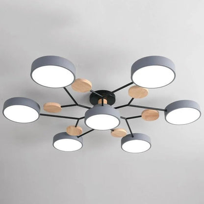 Lampa sufitowa LED półnatynkowa