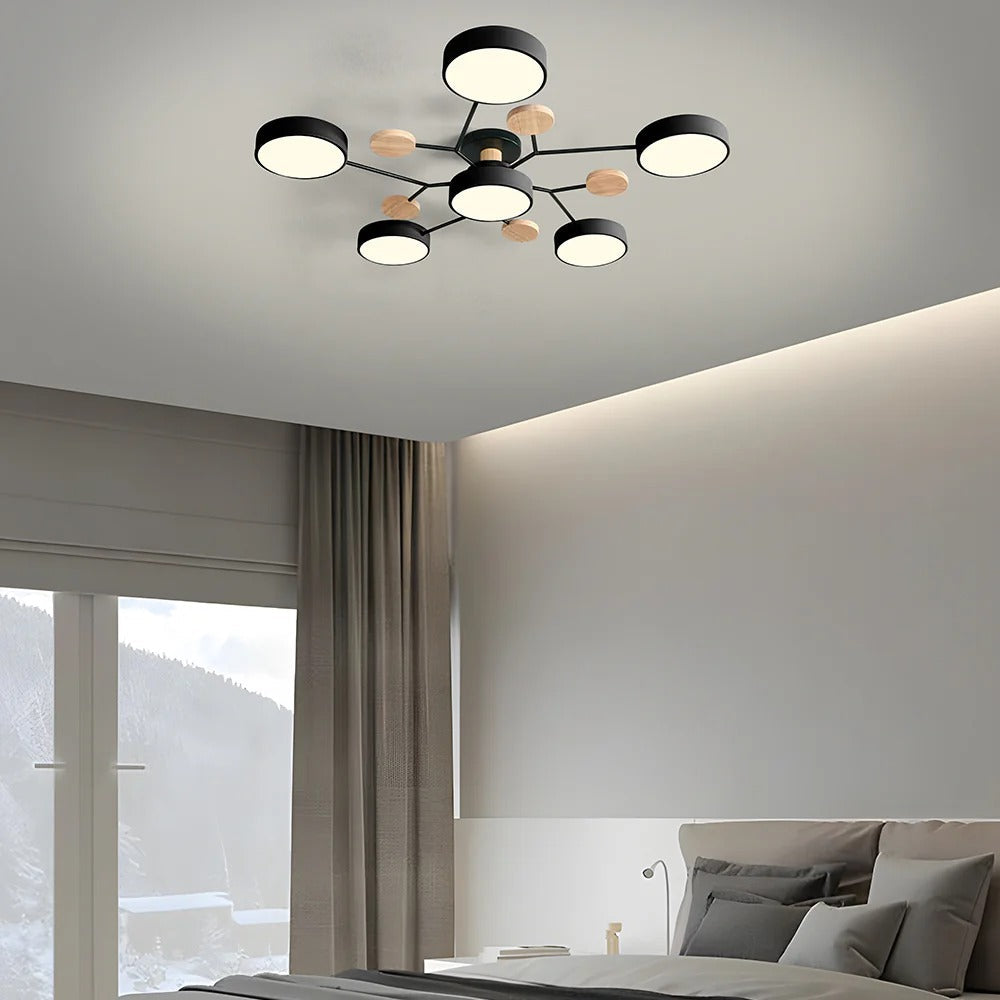 Lampa sufitowa LED półnatynkowa