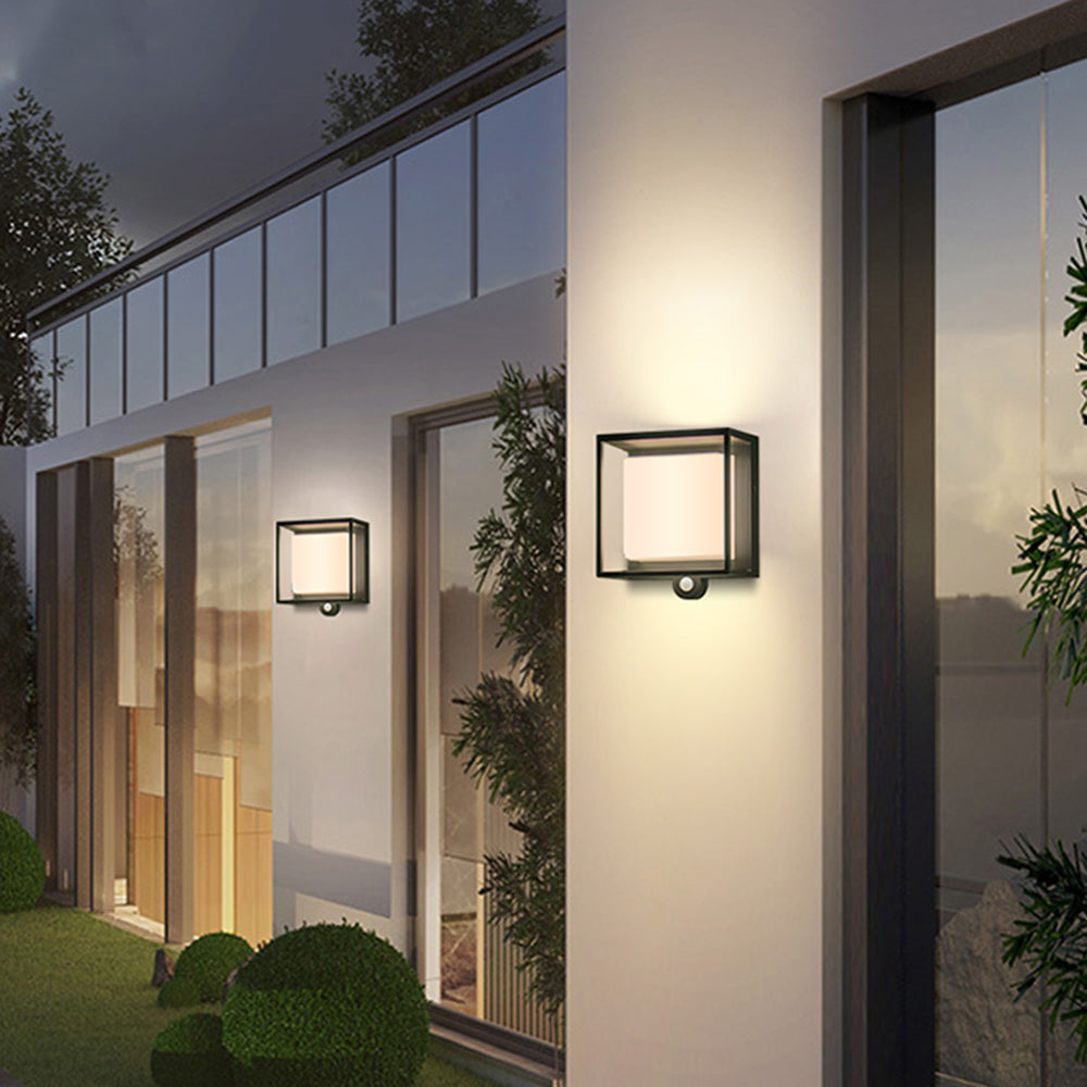 Solarna lampa ścienna zewnętrzna LED
