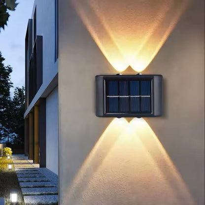 Applique murale solaire LED pour façade