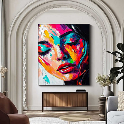 Portrait abstrait d’une femme