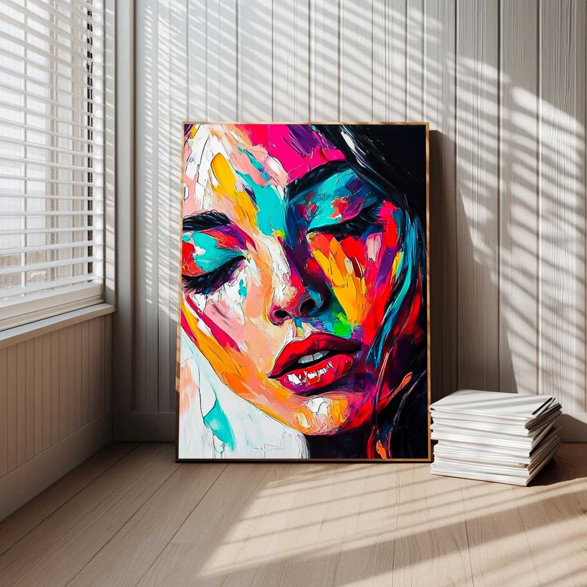 Portrait abstrait d’une femme