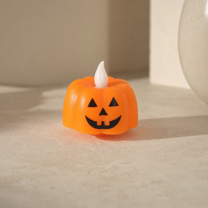 LED svíčky ve tvaru halloweenských dýní