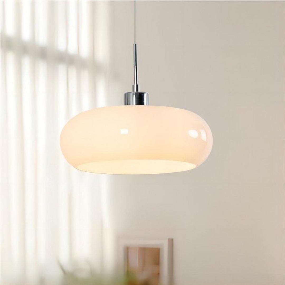Lampe suspendue ronde en verre