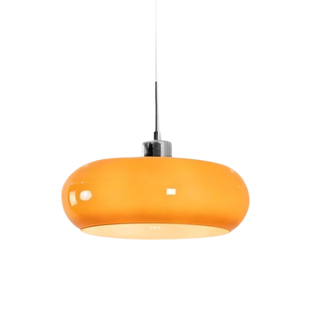 Lampe suspendue ronde en verre