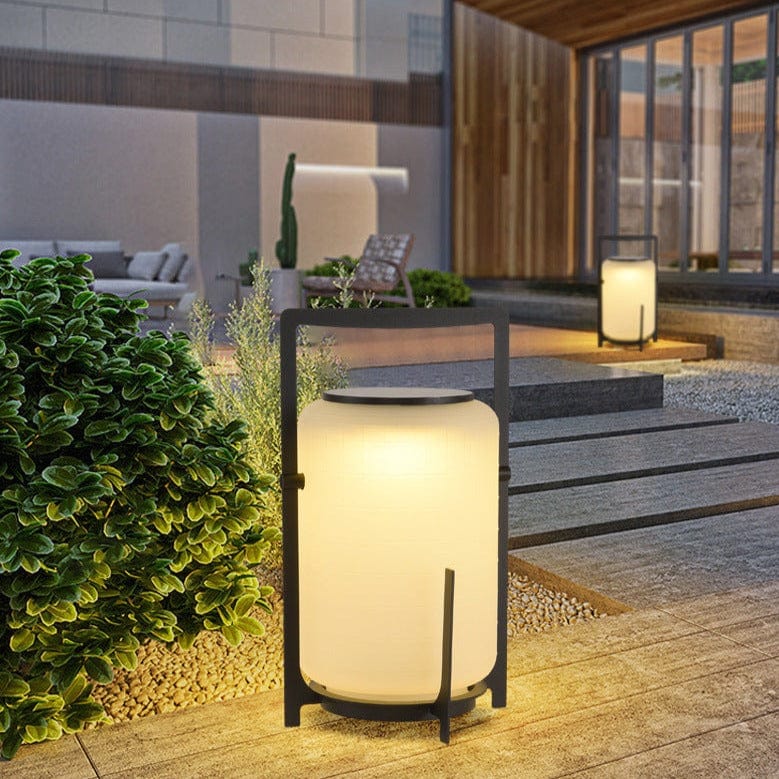 Lamp ogrodowa solarna LED ze stali nierdzewnej i szkła z gwintem E27