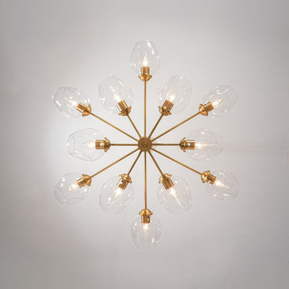 Lustre en laiton à 12 branches