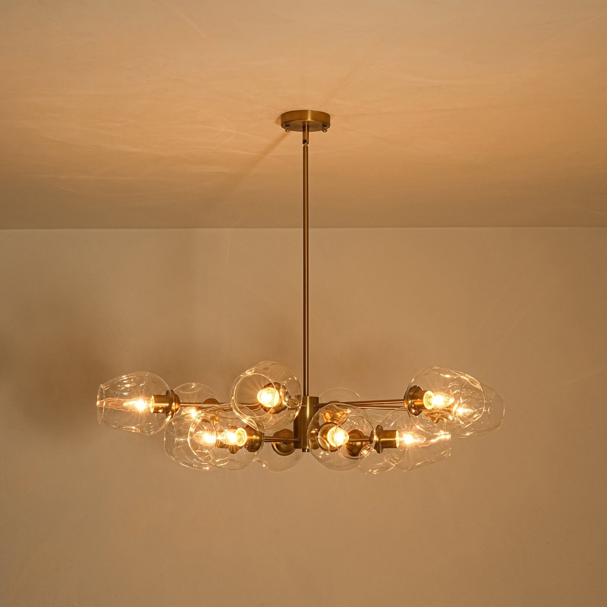 Lustre en laiton à 12 branches