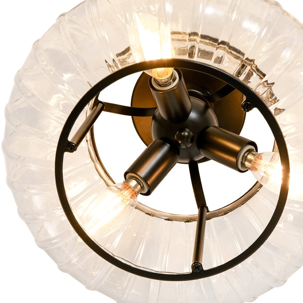 Lampa sufitowa szklana 3-punktowa