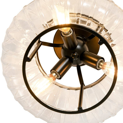 Lampa sufitowa szklana 3-punktowa