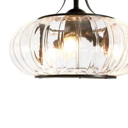 Lampa sufitowa szklana 3-punktowa