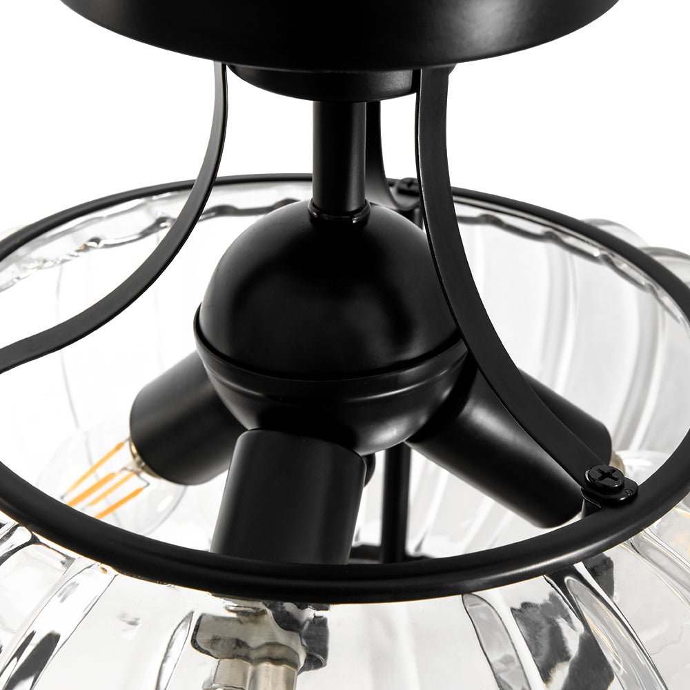 Lampa sufitowa szklana 3-punktowa