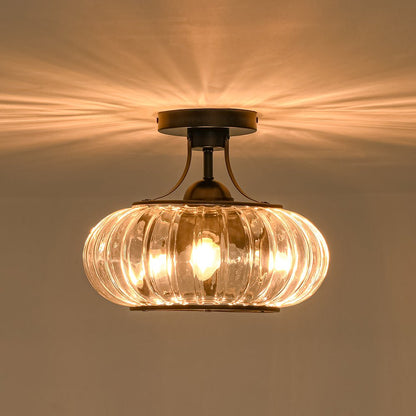 Lampa sufitowa szklana 3-punktowa
