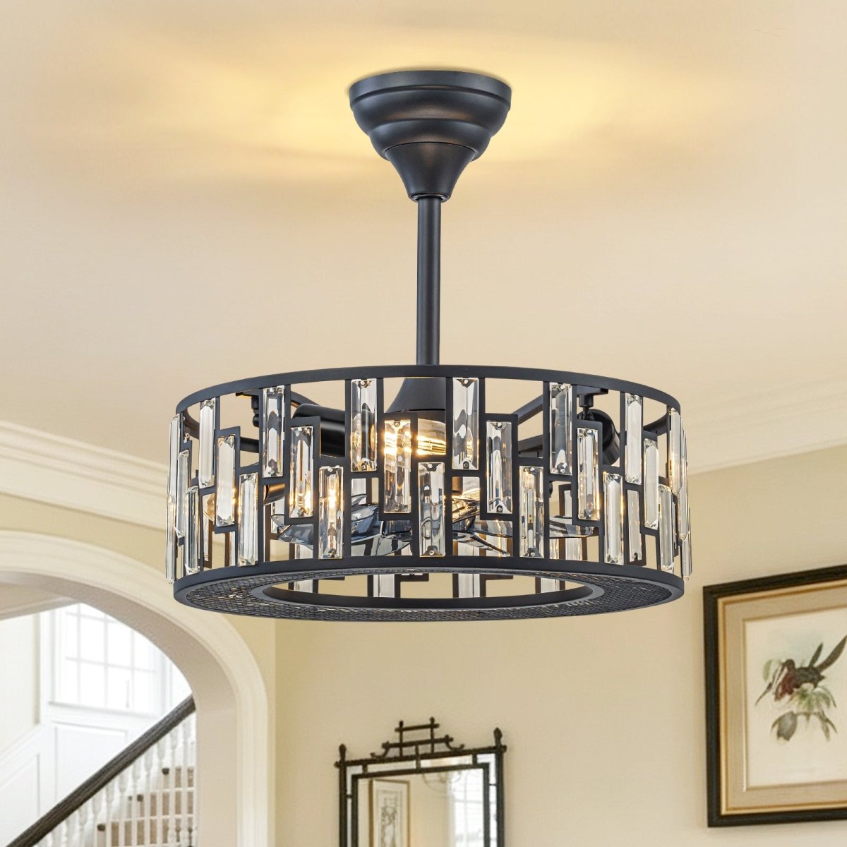 Stropní lampa s ventilátorem
