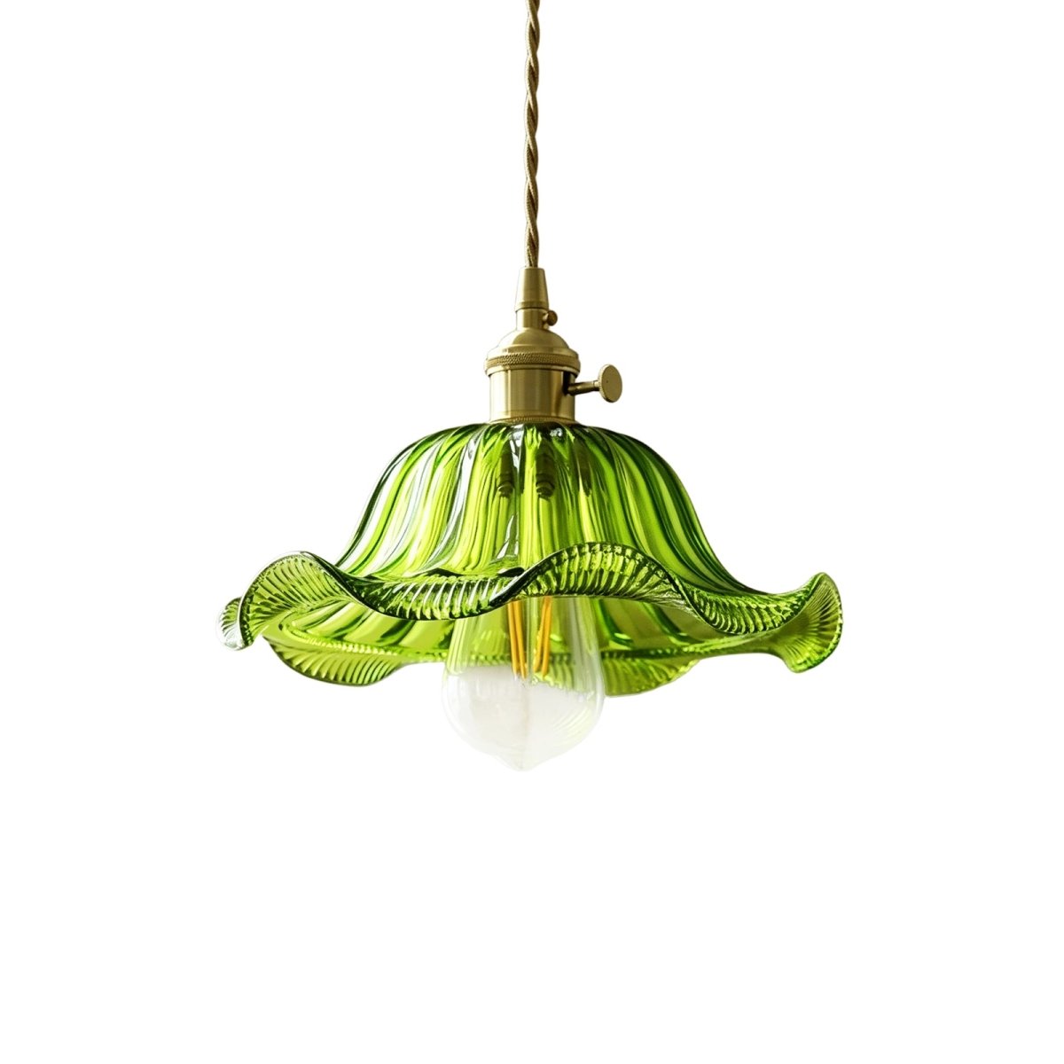 Skleněná závěsná lampa Lotos