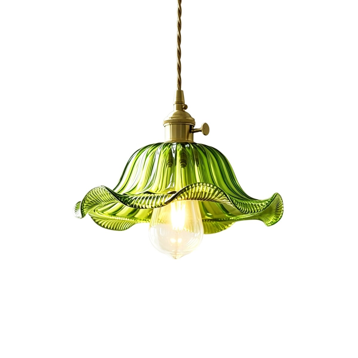 Skleněná závěsná lampa Lotos