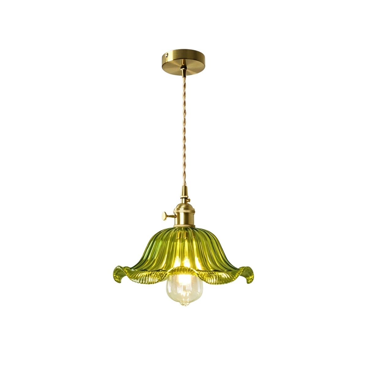 Skleněná závěsná lampa Lotos