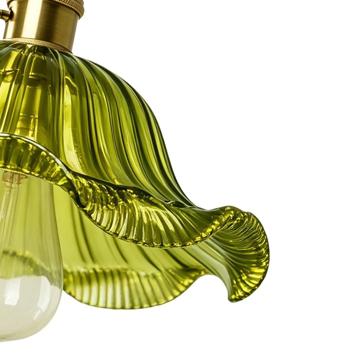 Skleněná závěsná lampa Lotos