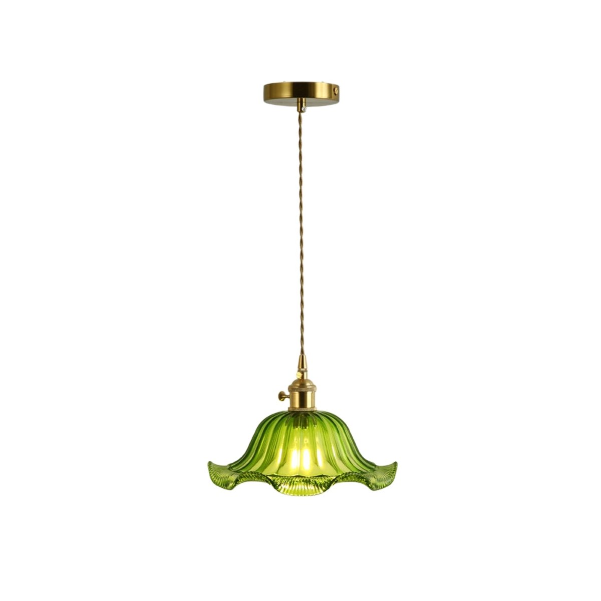 Skleněná závěsná lampa Lotos