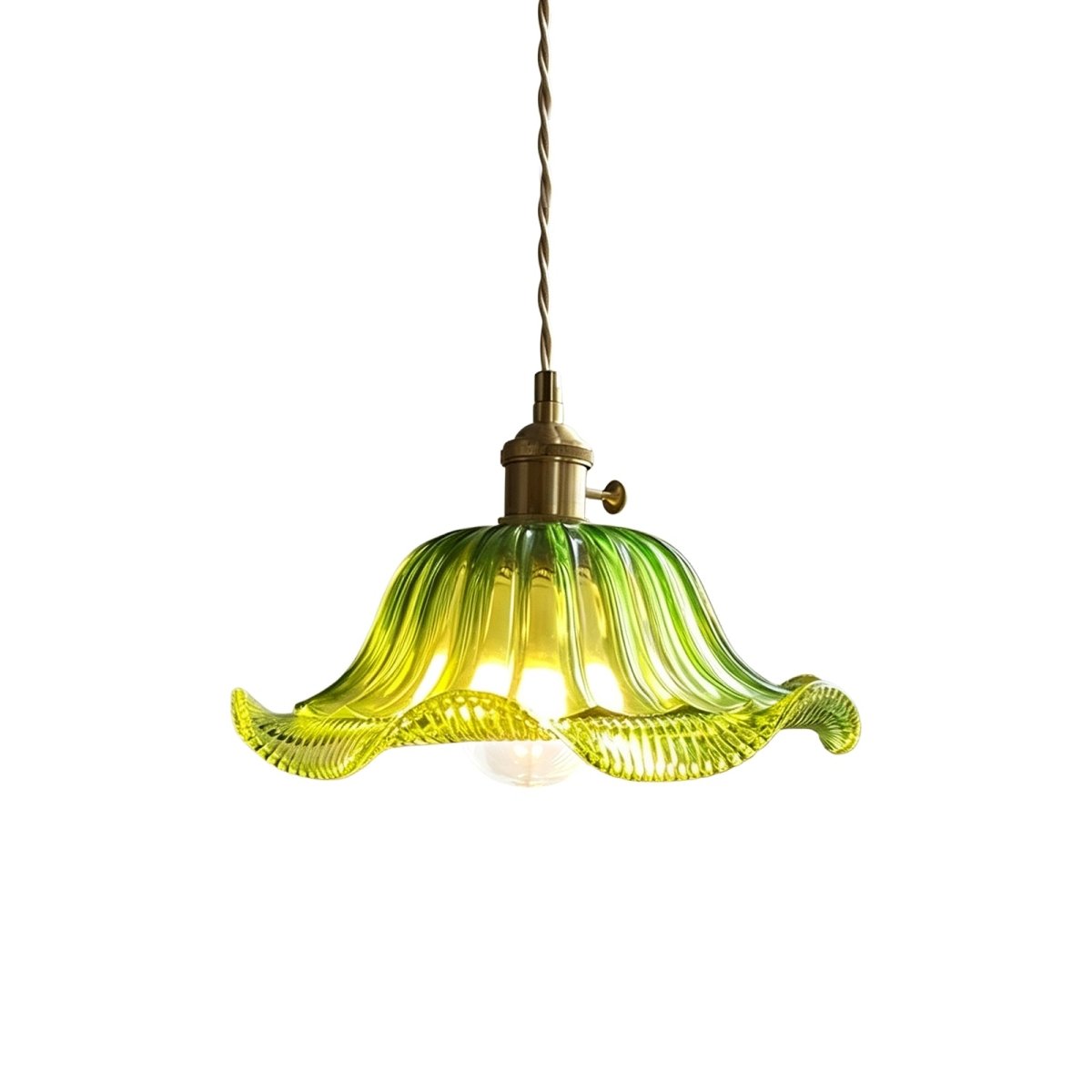 Skleněná závěsná lampa Lotos