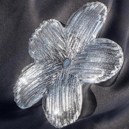 Żyrandol kwiatowy E14 szklany metalowy do salonu i jadalni