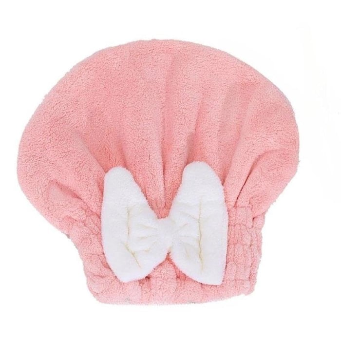Turban serviette pour cheveux avec nœud