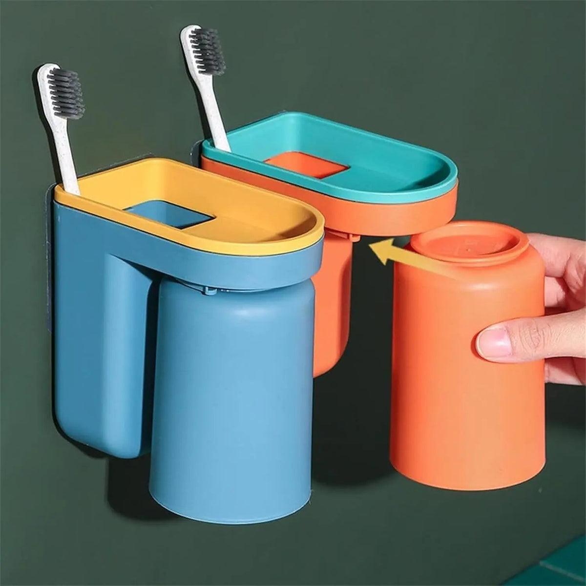 Porte-brosses à dents adhésif